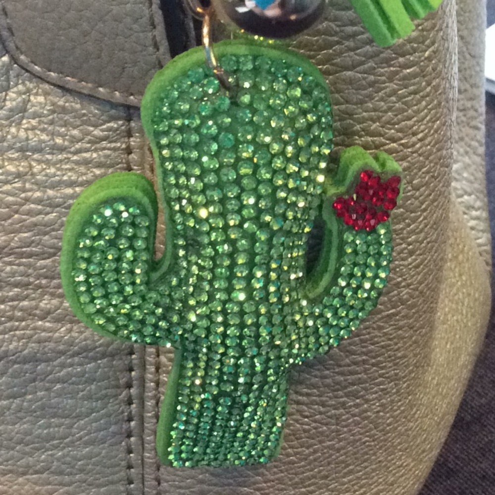 Boutique: Puffy cactus key chain, purse charm - Picture 3 of 6